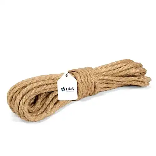 Juteseil NTS-Nähtechnik 8mm – 20m | Gartenseil Juteschnur Jutekordel