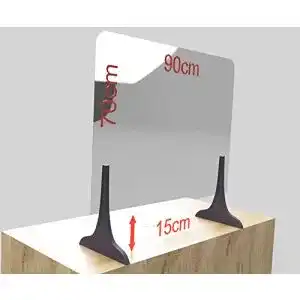 Spuckschutz 90×70 FLEXISTYLE Spuckschutz aus Plexiglas mit 4mm