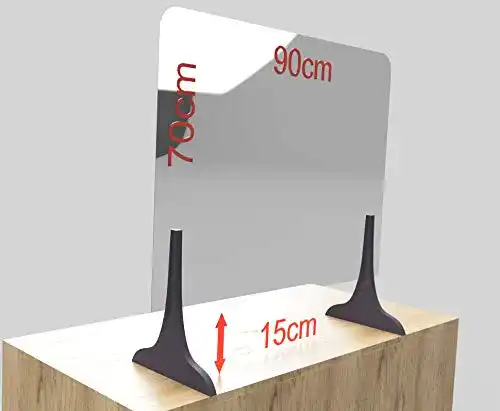 Spuckschutz 90×70 FLEXISTYLE Spuckschutz aus Plexiglas mit 4mm