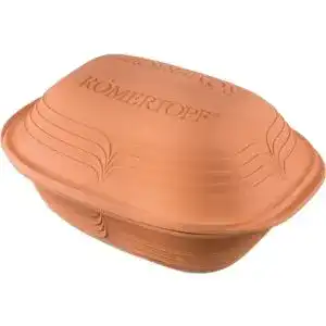 Römertopf Römertopf Bräter Modern Look Keramik, 4 Liter, Braun