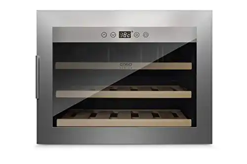 Caso-Weinkühlschrank Caso WineSafe 18 EB Inox