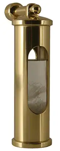 Sturmglas Delite Messing poliert, mit Wandhalterung