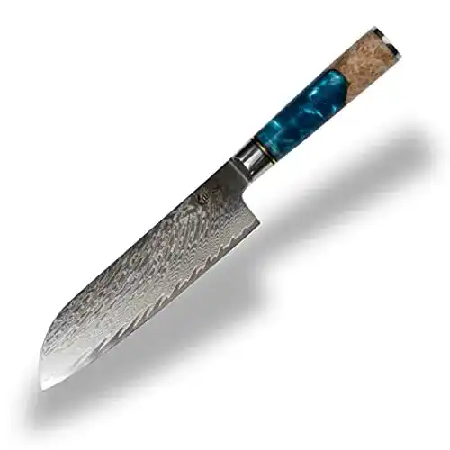Calisso-Messer Calisso Santoku 69 Lagen Damaststahl