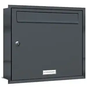 Unterputz-Briefkasten AL Briefkastensysteme, RAL 7016