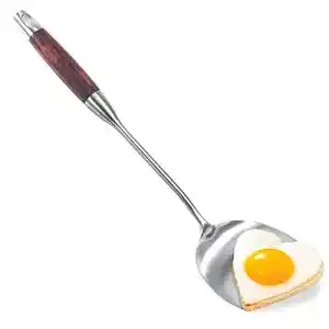 Wok-Wender YYP, 304 Edelstahl Woklöffel Pfannenwender, 39 cm