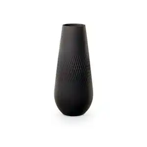 Bodenvase Villeroy & Boch Collier Noir Vase Carré No. 3, Porzellan