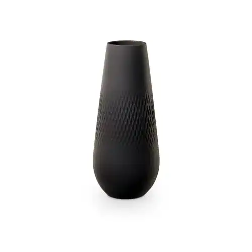 Bodenvase Villeroy & Boch Collier Noir Vase Carré No. 3, Porzellan