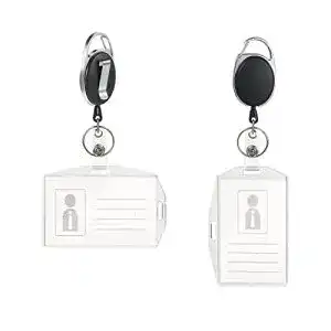 Ausweishülle Vicloon, 2 Stück mit Retractable Schlüssel Jojo