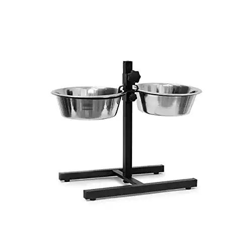 Hundenapf höhenverstellbar Relaxdays Futterstation Hund, 2,2 l
