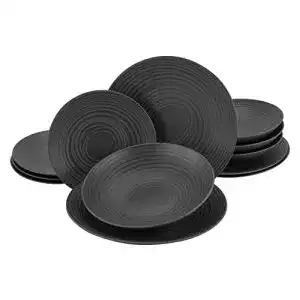Geschirr Set Creatable, 23205, Serie LAVA STONE, 12 teilig
