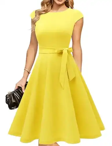 Cocktailkleid DRESSTELLS Midi Sommerkleider Damen elegant