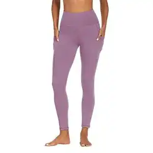 Sportleggings FOTOCITI Damen mit Tasche High Waist