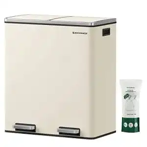 Mülleimer-Trennsystem SONGMICS Mülleimer, 2 x 30 L, 2 Fächer