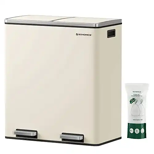 Mülleimer-Trennsystem SONGMICS Mülleimer, 2 x 30 L, 2 Fächer