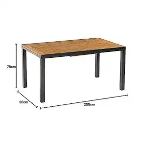 Ausziehtisch gartenmoebel-einkauf Garten TILOS 150/200x90cm