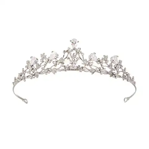 Die beste Tiara Changlesu Krone Damen mit Inlay Kristallblume Braut 2026 Test Bestseller Tiara Changlesu Krone Damen mit Inlay Kristallblume Braut