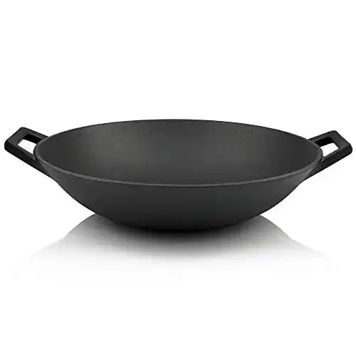 Wok Gusseisen BBQ-Toro Gusseisen Wok, Ø 35,5 cm