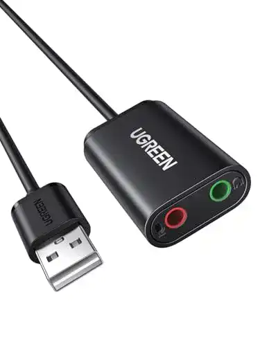 USB-Stick-Soundkarte UGREEN Externe USB Soundkarte Klinke