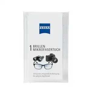 Antibeschlagtuch Zeiss Mikrofasertuch im Vinylmäppchen 20x20cm