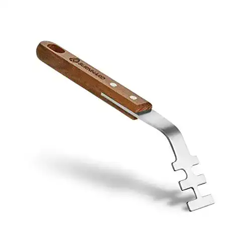 Grillrostheber BURNHARD, Akazienholz Edelstahl Grillzubehör