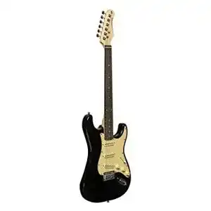 Stagg-E-Gitarre Stagg SES-30 BK Standard S E-Gitarre