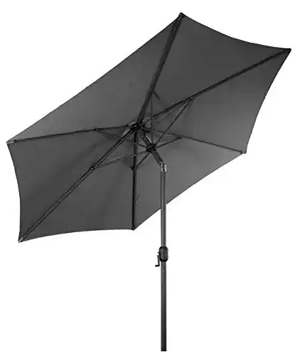 Sonnenschirm-250-cm Spetebo Alu mit Knickgelenk + Kurbel