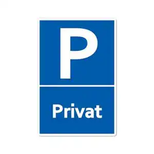 Parkplatzschild STROBO Privat Parkplatz Schild 20 x 30 cm