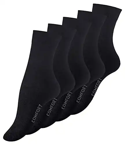 Damensocken Cotton Prime 10 Paar schwarz, COMFORT