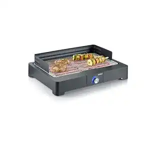 Severin-Tischgrill SEVERIN Tischgrill mit Edelstahl-Grillrost, Schwarz