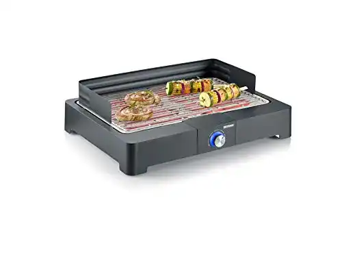 Severin-Tischgrill SEVERIN Tischgrill mit Edelstahl-Grillrost, Schwarz