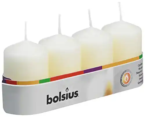 Bolsius-Kerzen bolsius Stumpenkerzen Elfenbein 60/40 mm 4 Stck