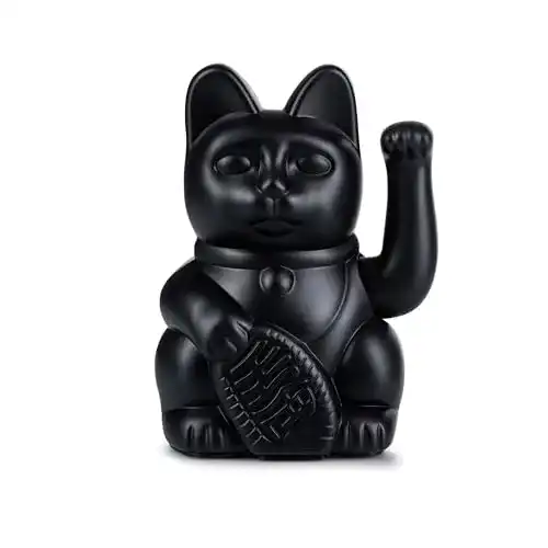 Winkekatze DONKEY Products Lucky Cat schwarz 330466