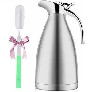Isolierkanne 2 Liter Luvan 2.0 L Kaffeekanne, 304 Edelstahl