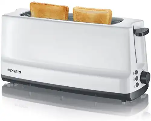 Toaster weiß SEVERIN Automatik-Langschlitztoaster, 800 W
