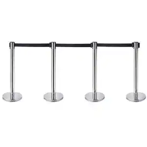 Personenleitsystem Ridgeyard 4 X Queue Barrier Belt Kopfstütz