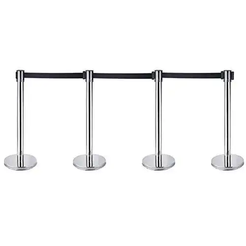 Personenleitsystem Ridgeyard 4 X Queue Barrier Belt Kopfstütz
