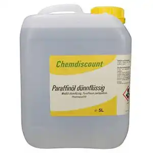 Paraffinöl Chemdiscount 5Liter dünnflüssig, entspricht Ph.Eur