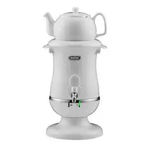 Samowar Mulex Tee weiß 2,5 l, Kunststoff, Höhe inkl 46 cm