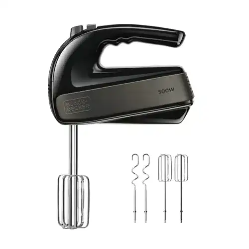 Handmixer Black+Decker, BXMX500E Handrührer, 500, Edelstahl
