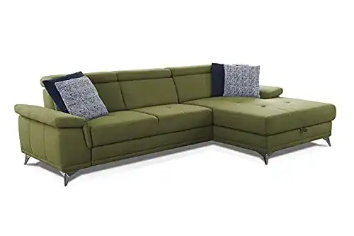 Cavadore-Sofa CAVADORE Ecksofa Cardy inkl. Federkern / L-Sofa