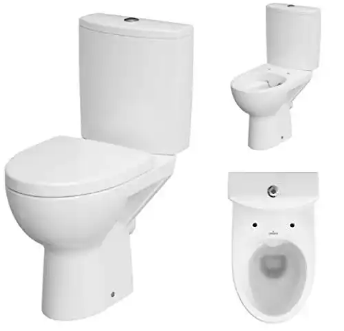 Stand-WC VBChome Keramik, Komplett -Design- Set, Spülkasten