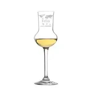Grappagläser polar-effekt edles Grappaglas 87ml, Weltkarte