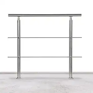 Französischer Balkon Lospitch Edelstahl-Handlauf Geländer