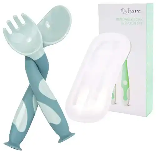 Esslernbesteck Linowos Baby Utensilien Löffel Gabel Set