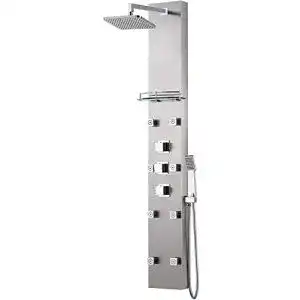 Duschpaneel Elbe ® aus Edelstahl 304 mit Thermostat