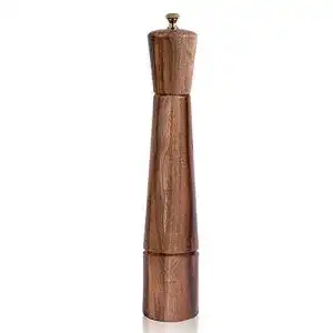 Pfeffermühle groß DeroTeno, aus Edelstahl, Akazienholz, 32 cm