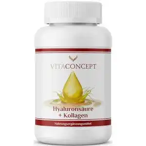 Hyaluron-Kollagen-Kapseln VITACONCEPT, hochdosiert, 100 Kaps.