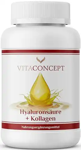 Hyaluron-Kollagen-Kapseln VITACONCEPT, hochdosiert, 100 Kaps.