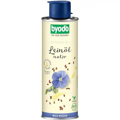 Leinöl Byodo Natives, 2er Pack (2 x 250 ml Dose) – Bio