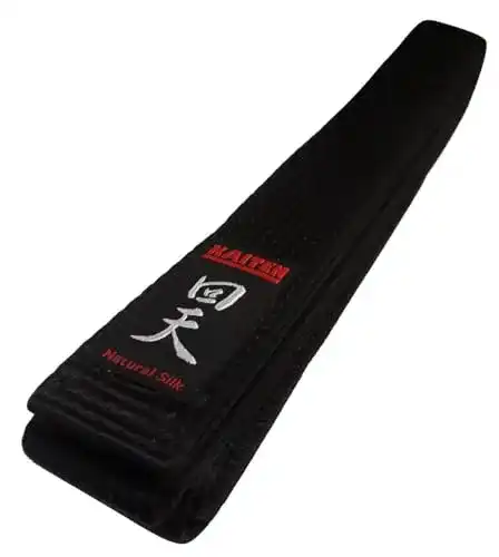 Die beste Taekwondo-Gürtel Kaiten Naturseide Schwarzgurt, extra breit 2026 Test Bestseller Taekwondo-Gürtel Kaiten Naturseide Schwarzgurt, extra breit